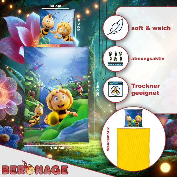 Die Biene Maja Bettwäsche Das geheime Königreich Linon / Renforcé