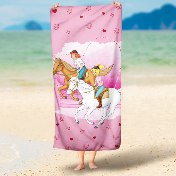 Bibi und Tina Badetuch Freunde 75x150