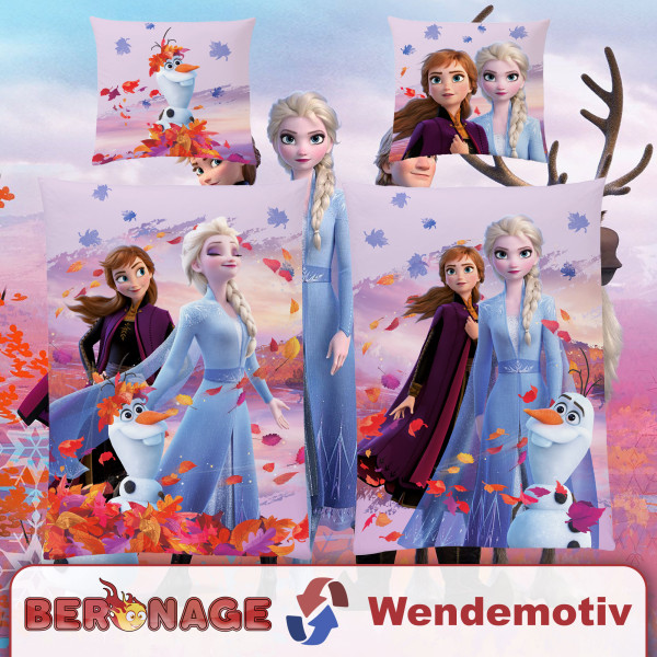 Frozen Die Eiskönigin Dreamteam Bettwäsche Biber / Flanell
