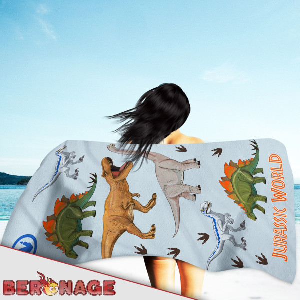 Jurassic World Badetuch Dinosaurier Park 60x120 cm