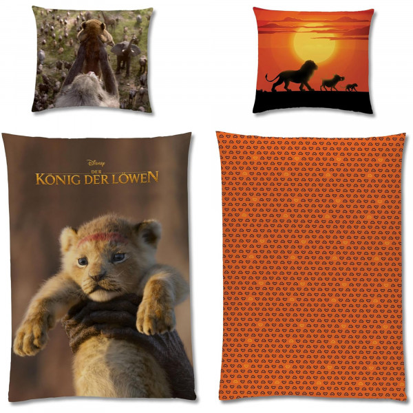 Der König der Löwen Life Action Bettwäsche Linon / Renforcé Simba
