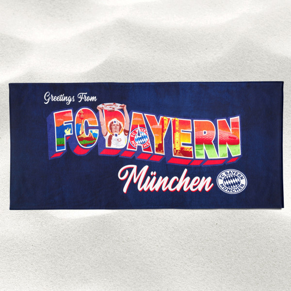 FC Bayern München Badetuch Greetings from Bavaria 90x180 cm