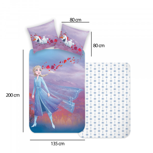 Frozen Die Eiskönigin Elsa & Olaf Bettwäsche Linon / Renforcé