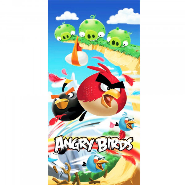 Angry Birds Badetuch Cliffhanger 75x150