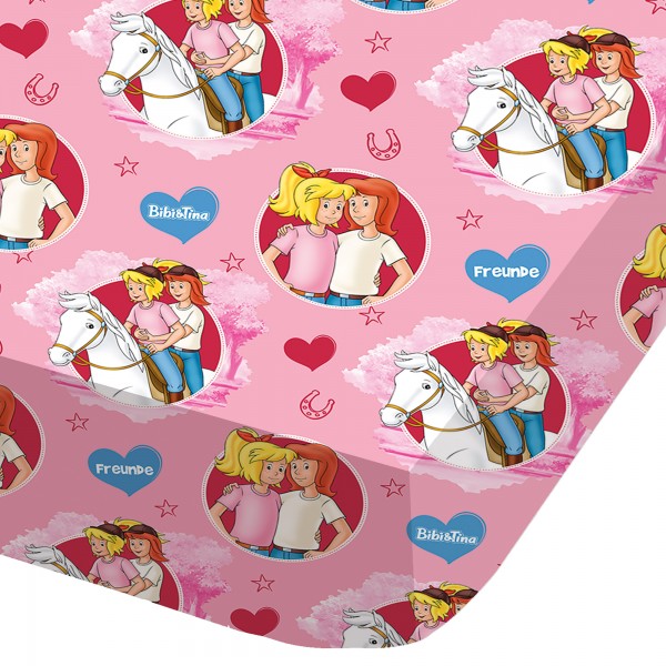 Bibi und Tina Spannbettlaken Freunde 90/100 x 190/200 cm