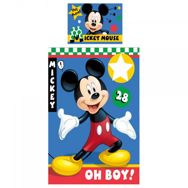 Disney Mickey Mouse Baby / Kleinkind Oh Boy Bettwäsche Linon / Renforcé