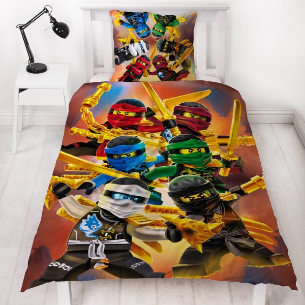 Lego Ninjago Crew Bettwäsche Linon / Renforcé Kinder Helden Bettbezug
