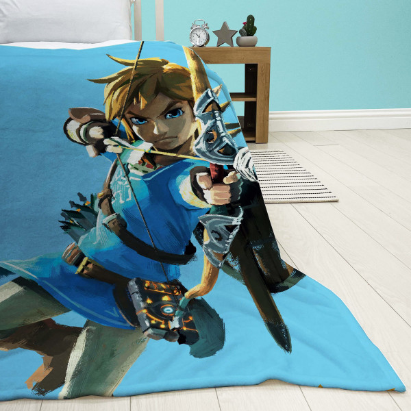 The Legend of Zelda Decke Arrow 160x200 cm Kuscheldecke Wohndecke Fleecedecke