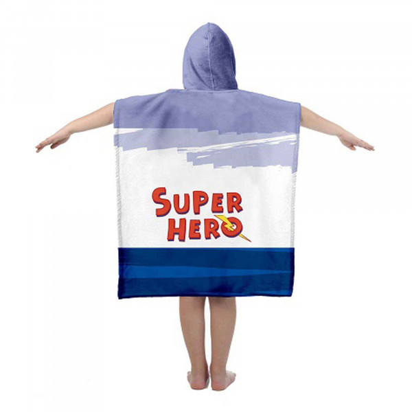 Spider Man Kinder Kapuzen Bade-Poncho Super Hero 55x110 cm Bademantel Poncho