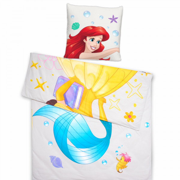 Disney Princess Bettwäsche Suit-Up Arielle und Belle Renforcé / Linon