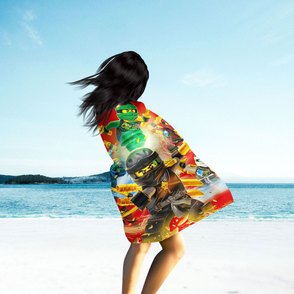 Lego Ninjago Badetuch Champion Fire Rot 70x140 cm