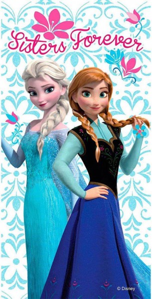KINDER BADETUCH 70/140 FROZEN DIE EISKÖNIGIN SISTER NEU/OVP STRANDLAKEN HANDTUCH