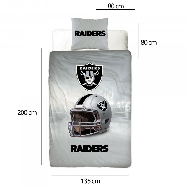 NFL American Football Bettwäsche Las Vegas Raiders Linon / Renforcé