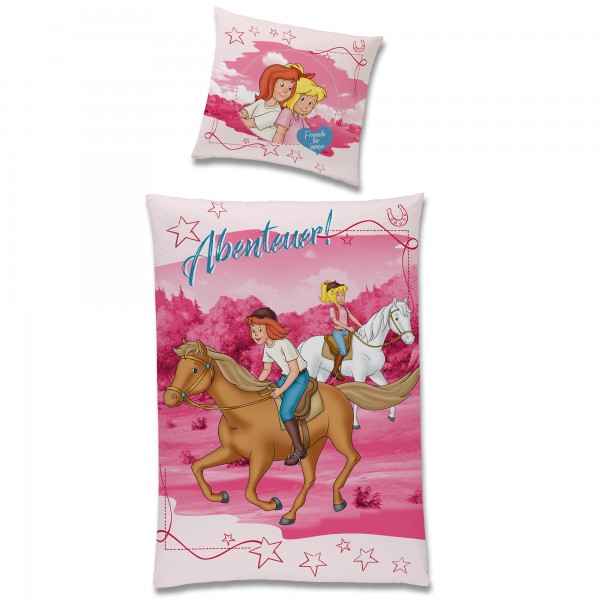 Bibi und Tina Abenteuer Bettwäsche Biber / Flanell
