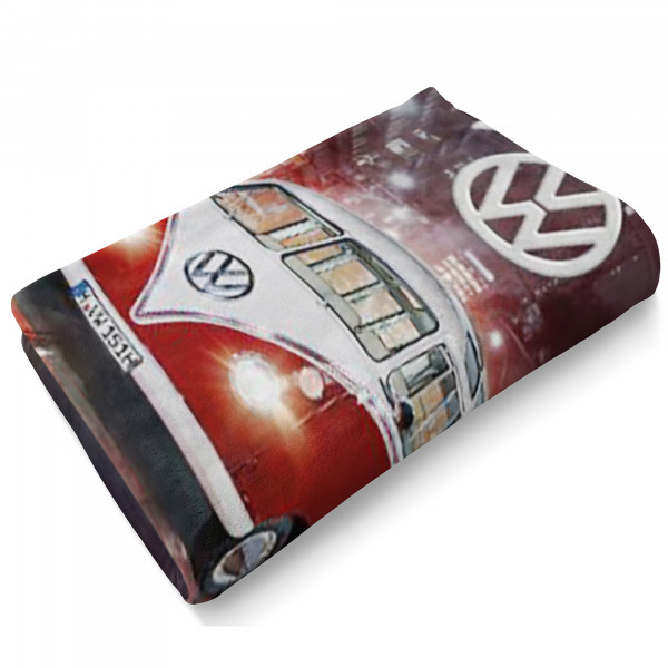 VW Volkswagen Bulli 087 Rot Badetuch 75x150 cm