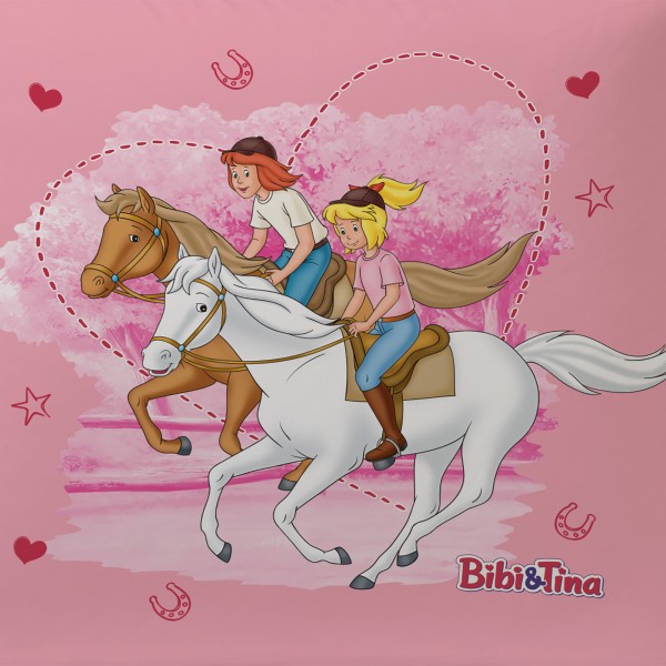 Bibi und Tina Freunde Kissen 40x40 cm