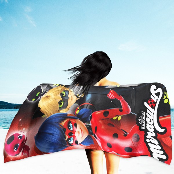 Miraculous Ladybug Duo Badetuch