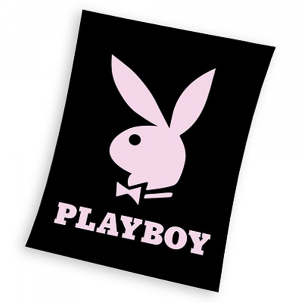 Playboy Decke Bunny 150x200 cm Kuscheldecke Häschen Fleece-Decke