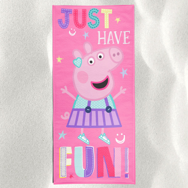 Peppa Wutz Pig Kinder Badetuch Just Peppa 70x140 cm