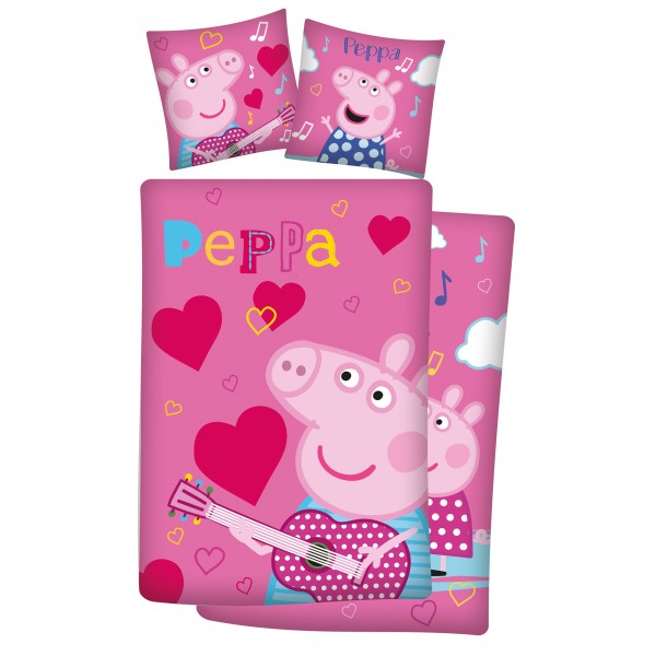 Peppa Wutz Pig Dance Bettwäsche Linon / Renforcé