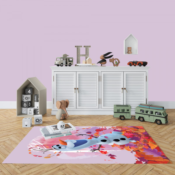 Kinderteppich Frozen Die Eiskönigin Olaf Summer 100x133 cm