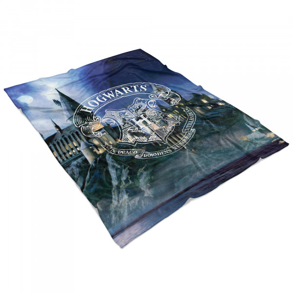 Harry Potter Decke Castle 130x170 cm Kuscheldecke Wohndecke Fleecedecke