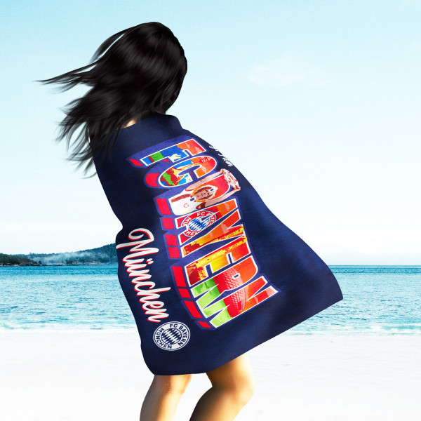 FC Bayern München Badetuch Greetings from Bavaria 90x180 cm