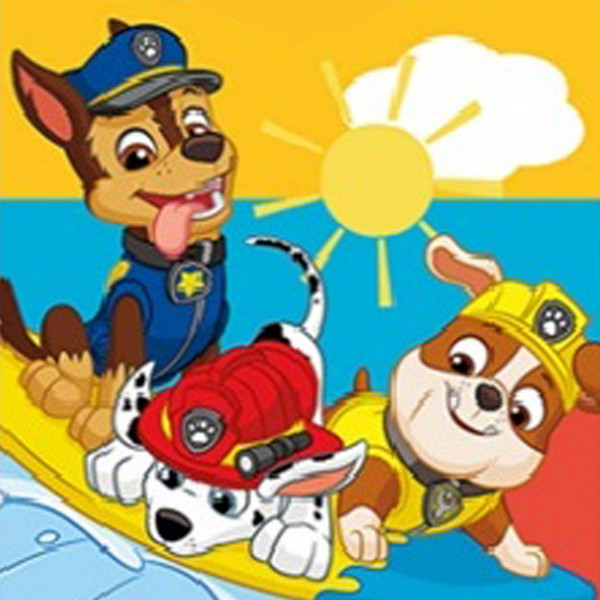 Paw Patrol Kinder Kapuzen Bade-Poncho Sun Surf Fun 55x110 cm Bademantel Poncho
