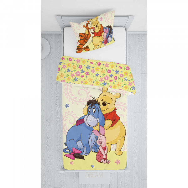 Winnie the Pooh Baby / Kleinkind Freunde Bettwäsche Linon / Renforcé