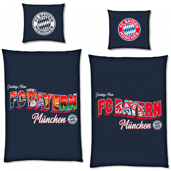 FC Bayern München Bettwäsche Greetings from Bavaria