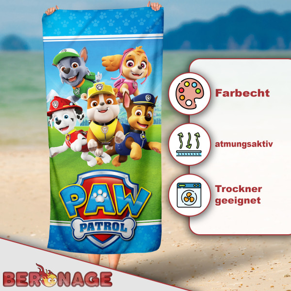 Paw Patrol Badetuch Crew 60x120 cm
