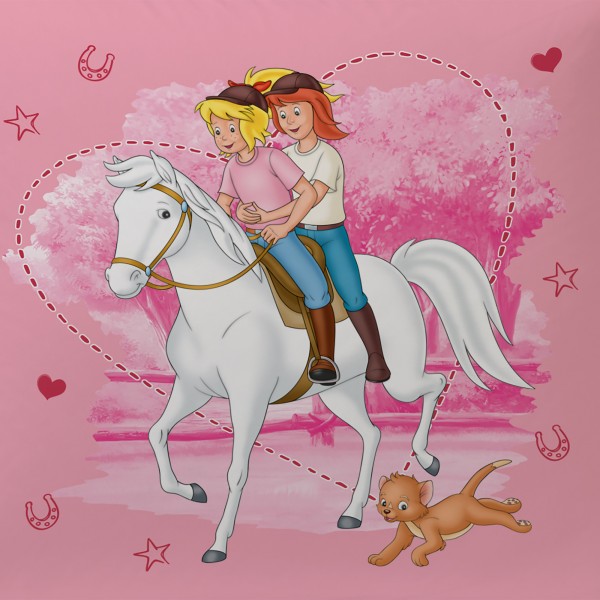 Bibi und Tina Freunde Kissen 40x40 cm