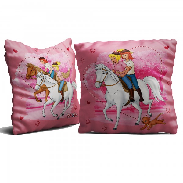 Bibi und Tina Freunde Kissen 40x40 cm