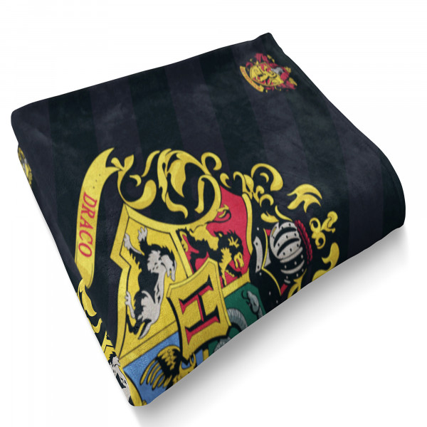 Harry Potter Decke Hogwarts 150x200 cm Kuscheldecke Wohndecke Fleecedecke