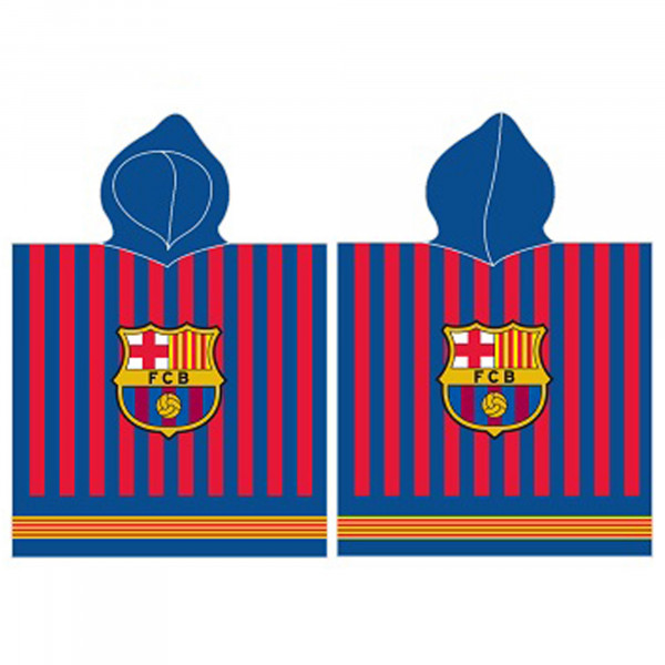 FC Barcelona Kinder Kapuzen Bade-Poncho 60x120 cm