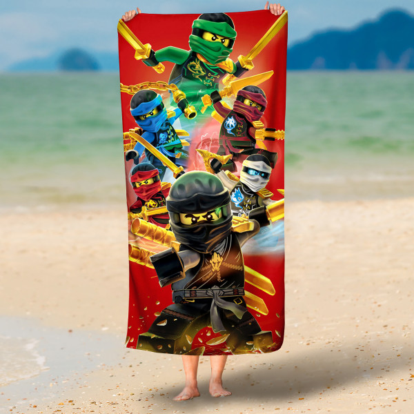 Lego Ninjago Badetuch Champion Fire Rot 70x140 cm