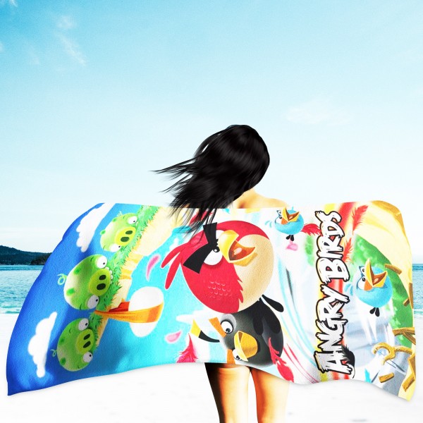 Angry Birds Badetuch Cliffhanger 75x150