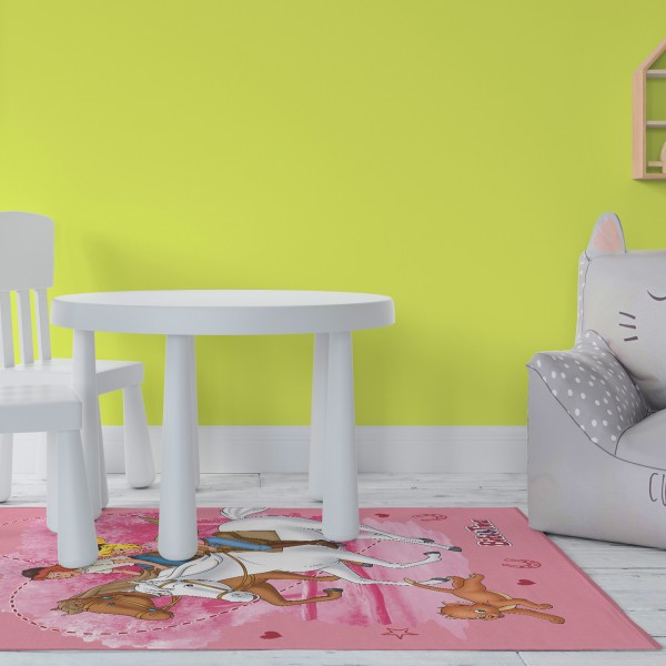 Kinderteppich Bibi und Tina Freunde 100x130 cm