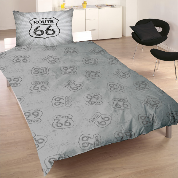 ROUTE 66 Mother Road Bettwäsche Linon / Renforcé