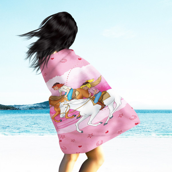 Bibi und Tina Badetuch Freunde 75x150