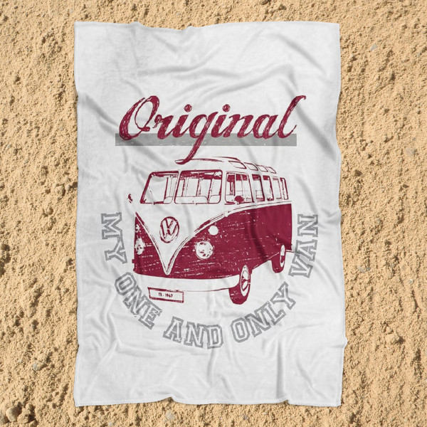 VW Volkswagen Decke Bulli T1 My One and Only 130x170 cm Kuscheldecke