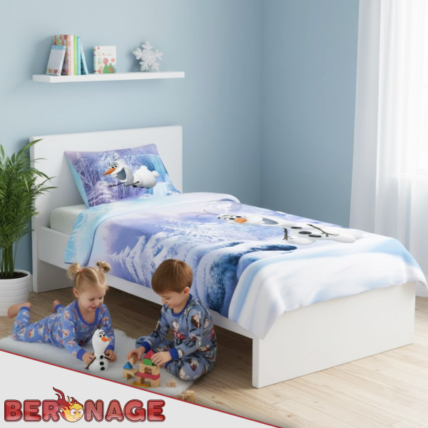 Frozen Die Eiskönigin Olaf Der Schneemann Bettwäsche Biber / Flanell