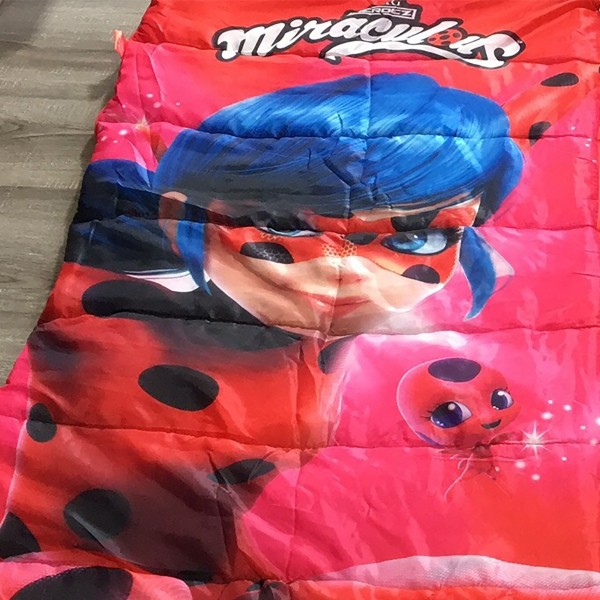Miraculous Stars Kinder-Schlafsack 140 cm + 30 cm (Kapuze) x 70 cm