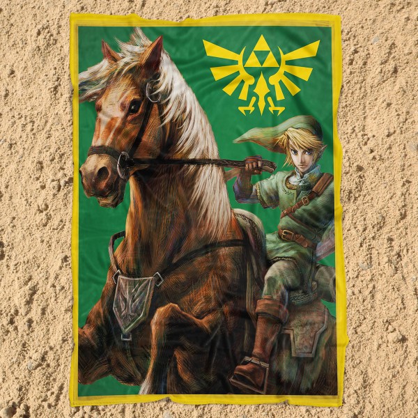 The Legend of Zelda Decke Fight 160x200 Kuscheldecke Wohndecke Fleecedecke