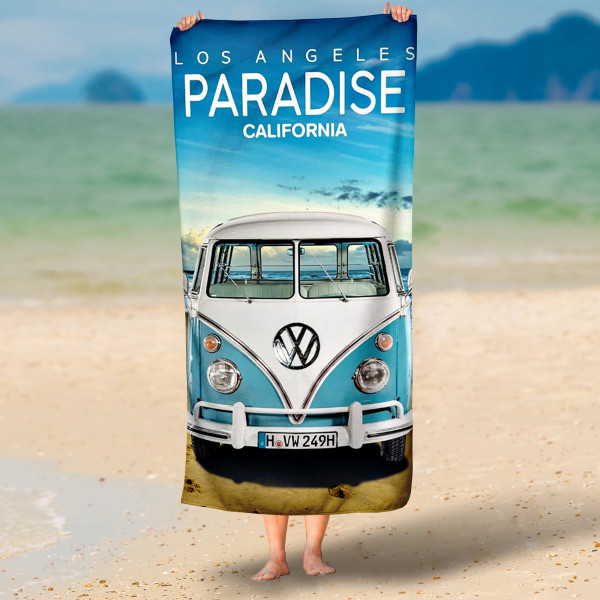 VW Volkswagen Bulli T1 Paradise 075 Badetuch 75x150 cm