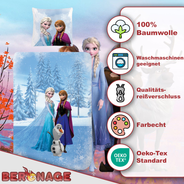 Frozen Die Eiskönigin Bettwäsche Sven Biber / Flanell
