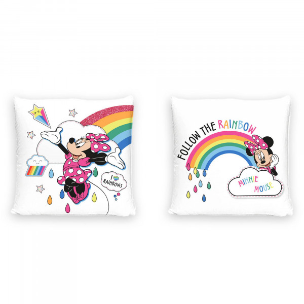 Minnie Mouse Kissen Rainbow 40x40 cm