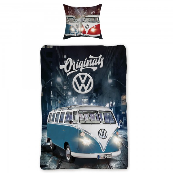 VW Volkswagen Campervan 087 Bettwäsche Biber / Flanell