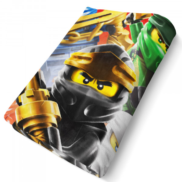 Lego Ninjago Decke Fighting 120x150 cm Kuscheldecke Wohndecke Fleecedecke