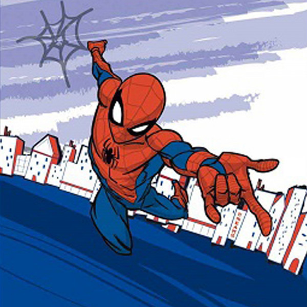 Spider Man Kinder Kapuzen Bade-Poncho Super Hero 55x110 cm Bademantel Poncho